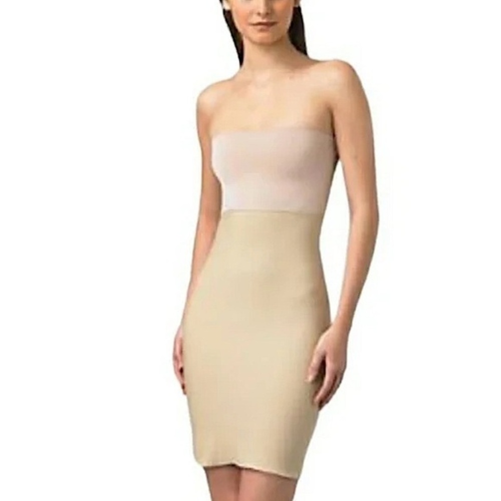 Spanx strapless hide and sleek beige shapewear